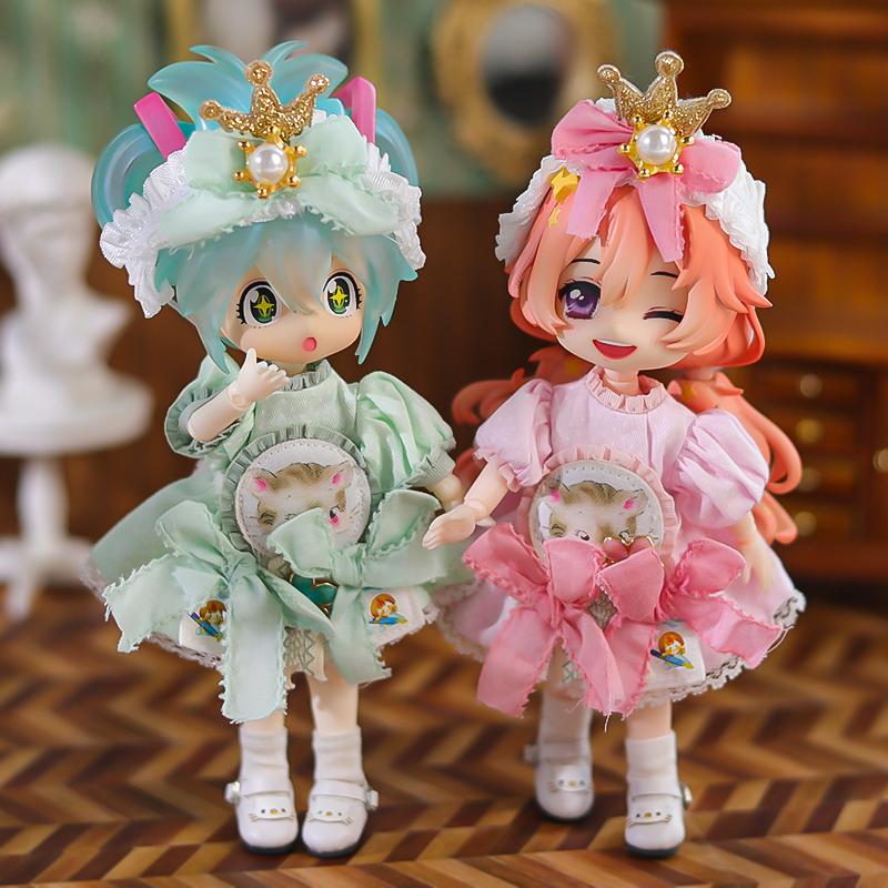OB11 BJD Cute Doll Dress Clothes for ob11 Lolita style obitsu11molly1/12 bjd Doll Clothes Accessories Durable Toy