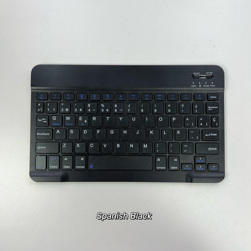 Ultra-Slim Bluetooth Keyboard Portable Mini Wireless Rechargeable for iPad Korean Japanese English Spanish Russian