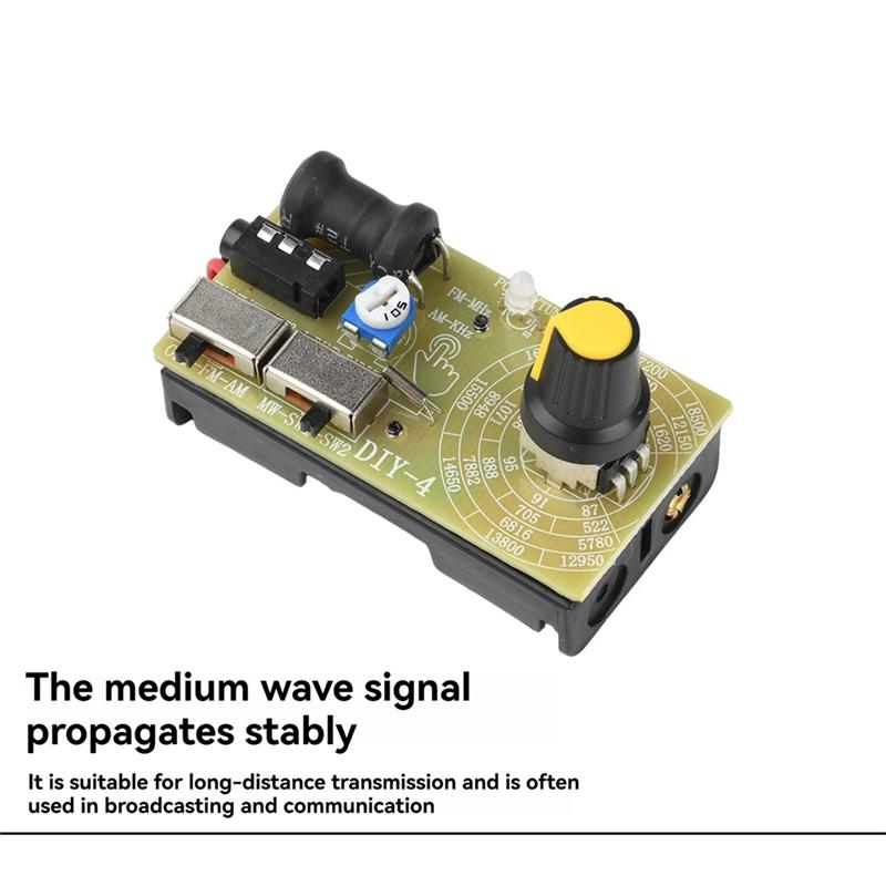 ABUO-FM/MW/SW Multi-Band Headphone Radio Module 87-108Mhz DIY Radio Kit For Teaching Production Learning