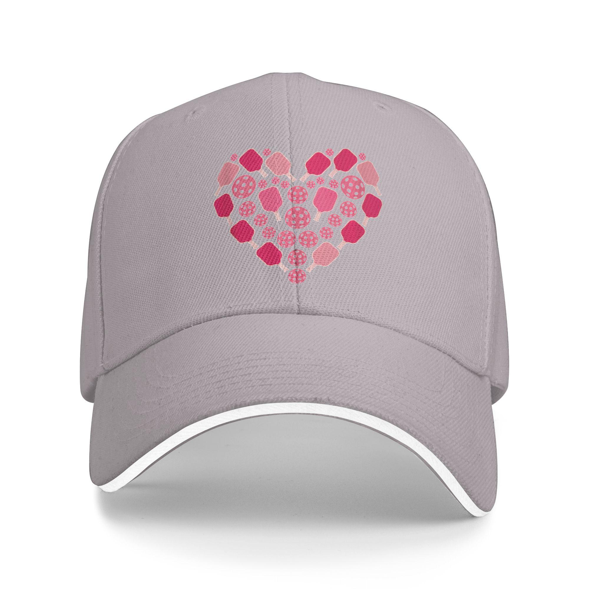 

Gorra De Béisbol Pickleball Heart Para El Día De San Valentín Gorra De Béisbol Elegante Para Hombre Adulto Gorra De Camionero