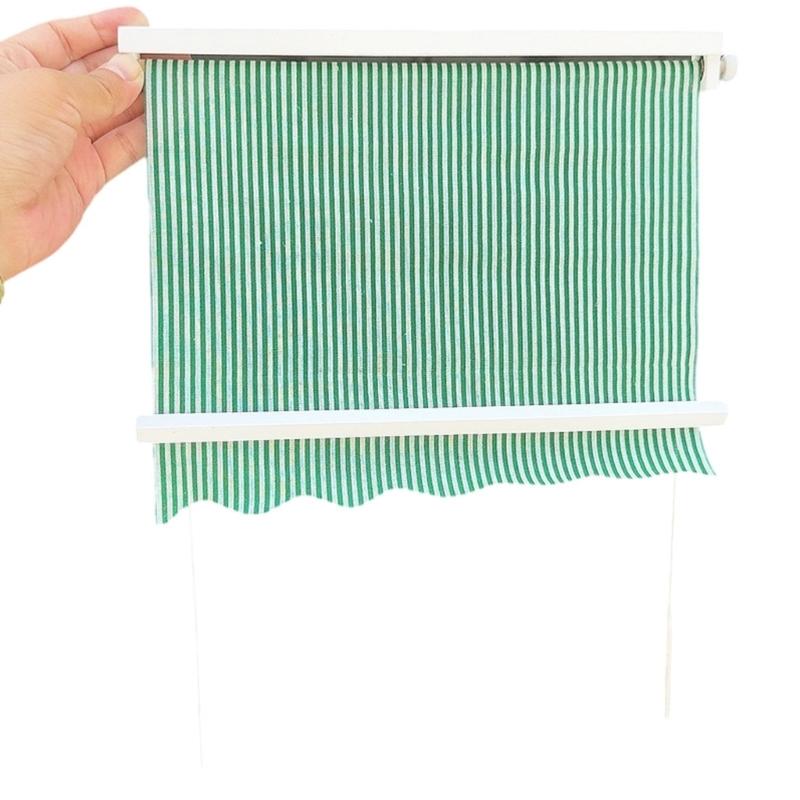 Doll House Awning With Easy Assembly Design For 1/12 Miniature Doll House Quick Installation Doll House Display Accessory