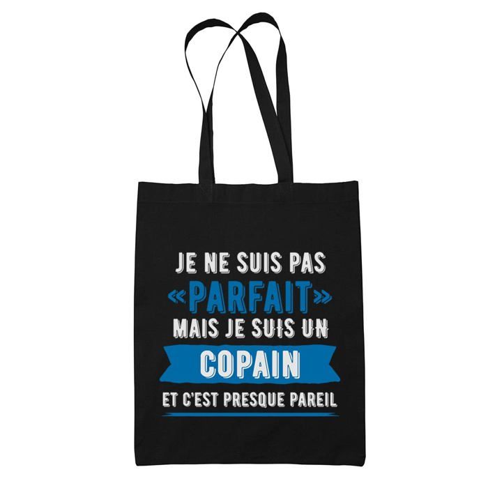 Tote bag - PLANETEE - Tote bag / Sac cabas bandoulière - Coton - Imprimé en France - Design « un Copain parfait »