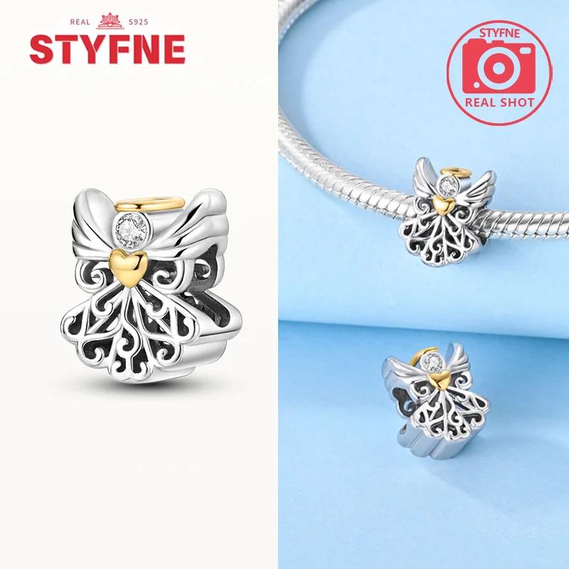 

Copper Metal Lucky Guardian Angel Heart Cross Bead Components Pyramid Religion Series Charm Bead Components Compatible With Authentic Original