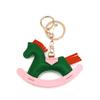 Women's Bag Charm Decoration Bag Pendant Cartoon Rocking Wooden Horse Women's Leather  Bag Charm Key Chain Cute Bag Accessories Gifts