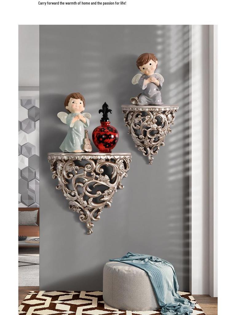 European Creative Resin Wall Shelf – Decorative Hanging Ornament for Home