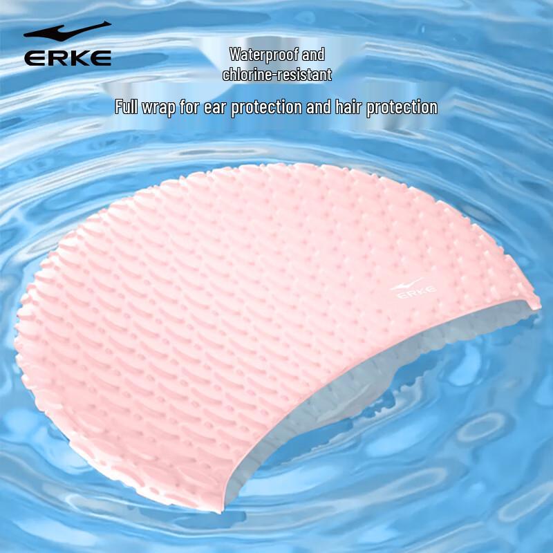 Erke Adult Unisex Silicone Bubble Swim Cap