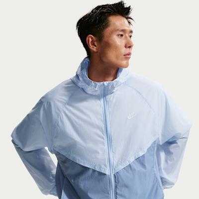 Nike Jackets Men's Light Blue Hooded Detachable Moderate Other