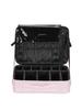 Travel Makeup Bag Makeup Train Cases Professional Lipstick Organizer with Shoulder Strap Adjustable Dividers for Cosmetics Makeu