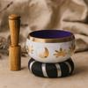 Conjunto de Tigelas Cantantes Yin Yang Branco Roxo 10,7 cm