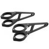 Headlight Stay Universal Fork Clamp Aluminum Bracket 41mm/Long 27902 Black