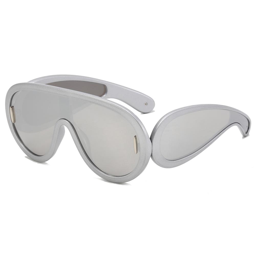 Superhot Eyewear 21906 Fashion 2023 One Piece Oversize Wave Mask Thick Sports Goggle Shades Sunglasses
