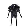 Pearl Bowknot Brooch Ribbon Bowtie Fashion Shirt Dress Collar Pins  Clothing Accessories