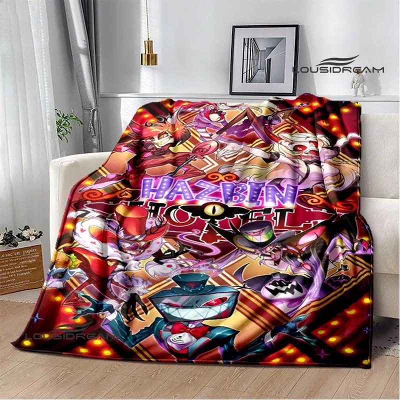 H-Helluva-Boss Cartoon printed blanket Warm Flannel blankets Picnic blanket throw blankets Home bed linings Birthday Gift