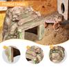 Resin Reptile Hideout Cave Fish Tank Ornament Decor Aquarium Habitat for Tortoise Turtles Reptiles Frogs Fish Gecko