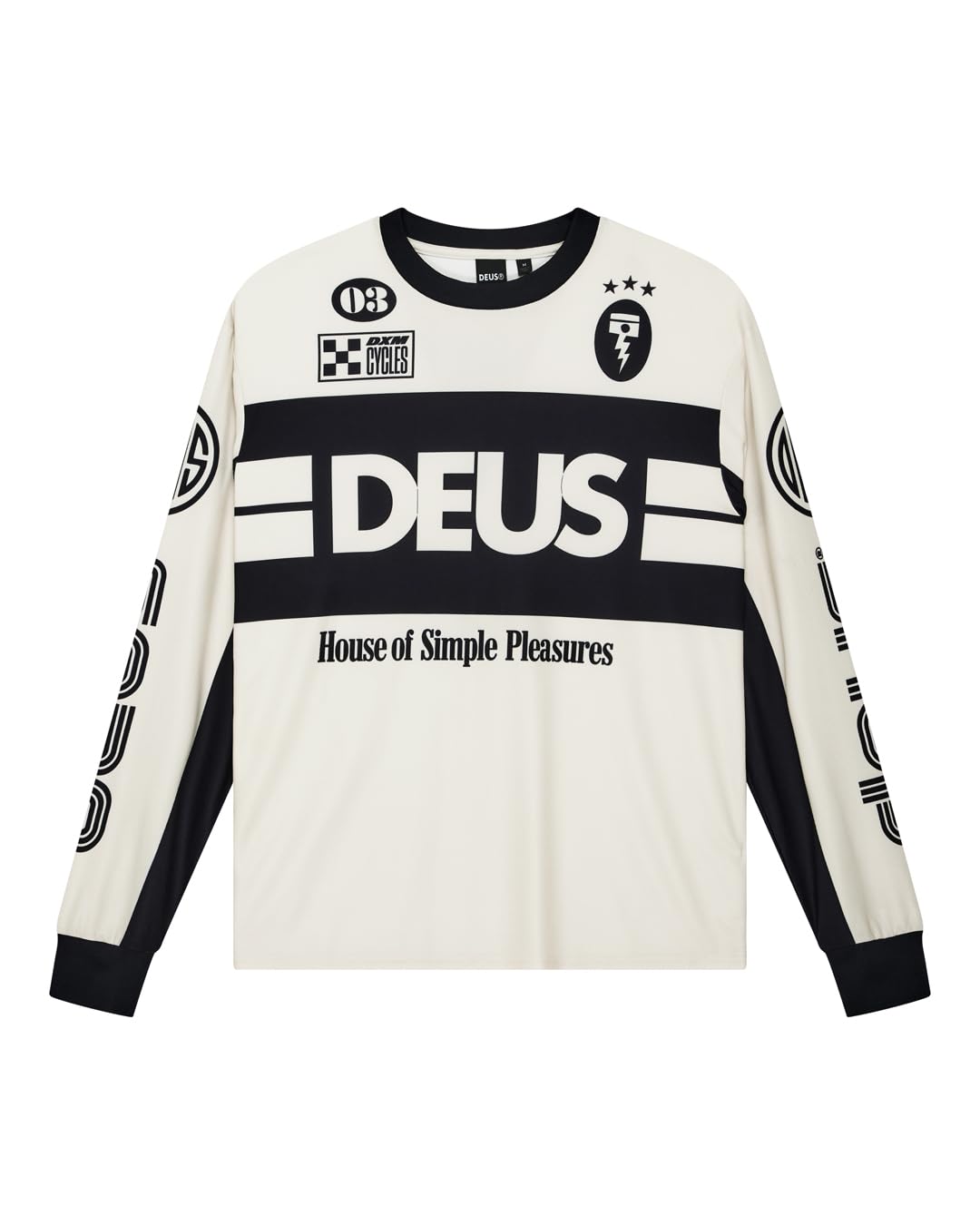 Deus ex Machina Off Road MX Jersey 2.0-DMF251650-Vuil Wit-S