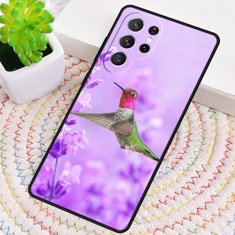 Lovely Birds Hummingbird soft Silicone Phone Case For Samsung Galaxy note 10 pro S26 S25 S24 S23 S22 S21 Plus Ultra Capa Cover