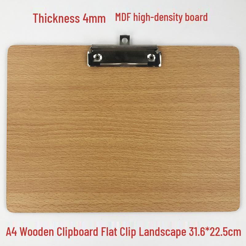 A4 Clipboard with Pen Holder, A5 Writing Pad, A3 Wooden Menu Holder, Cardboard Stationery Board