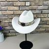 European and American Style Big-brimmed Cowboy Hat, Men's and Women's Retro Ethnic Style Belt Top Hat, Jazz Hat, Sunshade and Sunscreen Hat.