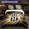 Set Lenzuola Juventus FC Modello 3 Pezzi Morbida Copripiumino in Microfibra con Federe per Camera da Letto