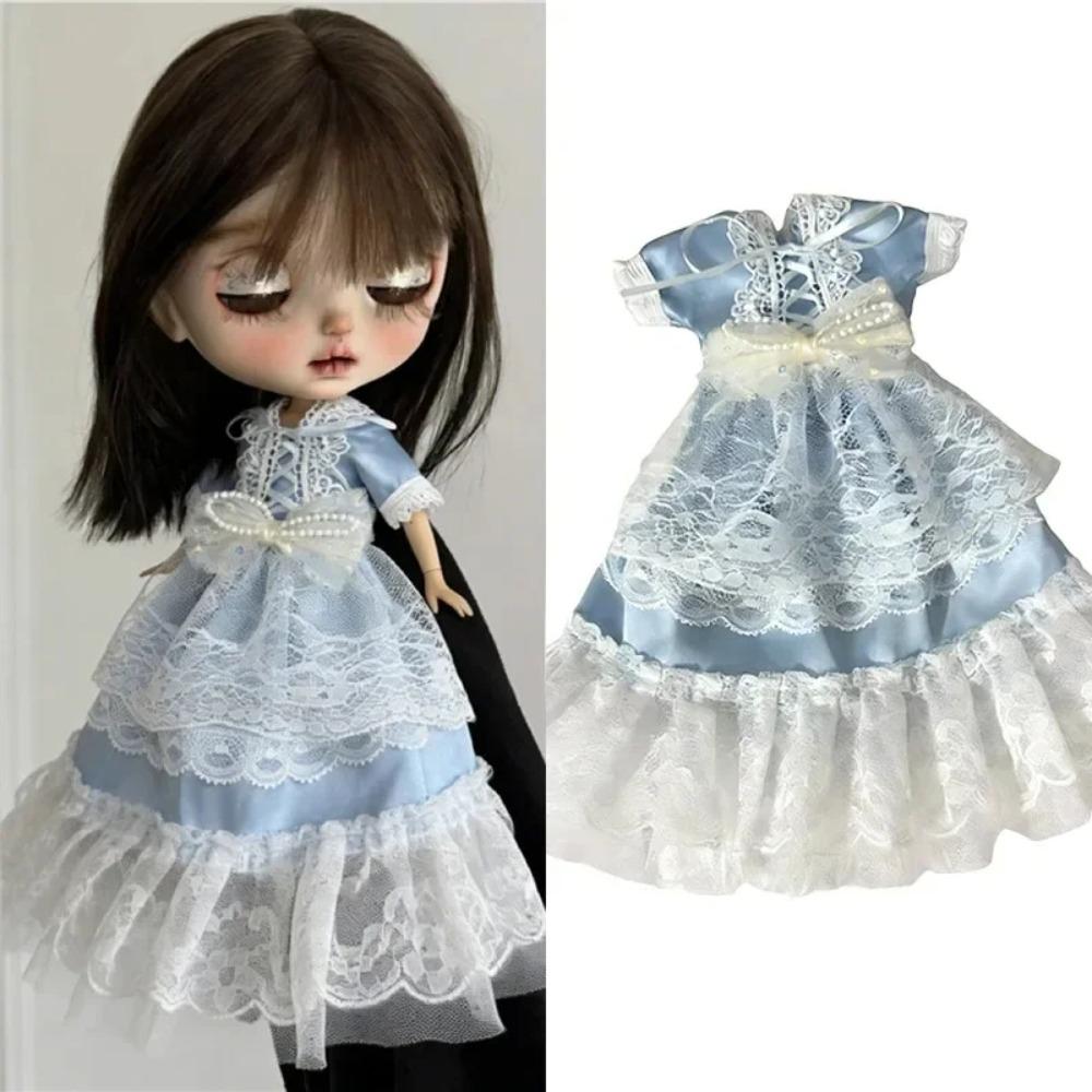 Per Bambola Blythe Cappotto Coniglietto Dolce Vestito Abbigliamento Pizzo Vestito Principessa Vestiti Carini per Bambina Per Bambola BJD 6/1 OB24 OB22 Accessori