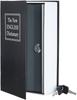 Amazon Basics Cylinder Small Safe with Key Lock for Home Use W X D X 24cm Black Safe, Book-Style (15.5cm 5.5cm H),