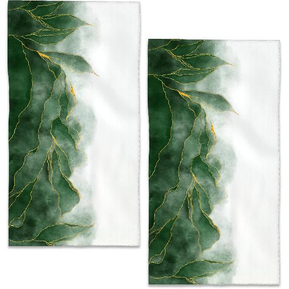 Red Black Glitter Hand Towels Set of 2,28 x 14 Inch Bathroom Towel Soft Absorbent Kitchen Hotel Spa Laundry Room Gym Face Towel Decor