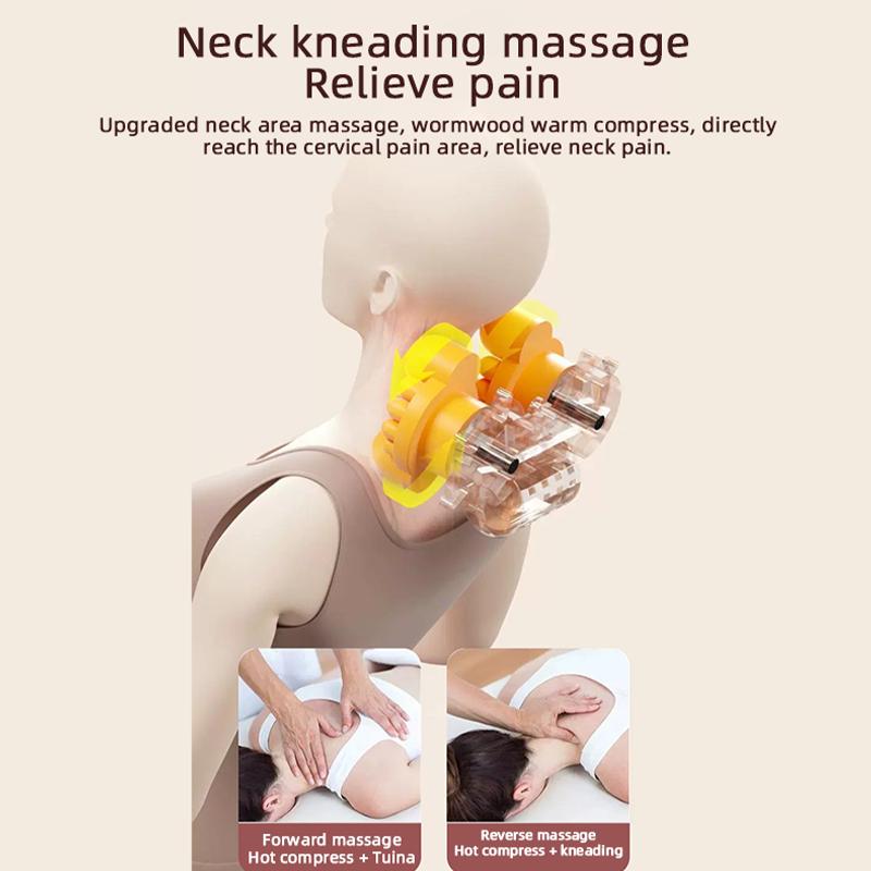 Massage Mattress Full Body Massager Multifunctional Electric Massage Mat Vibration Heating Infrared For Neck Back Foot Lumbar Airbag Traction