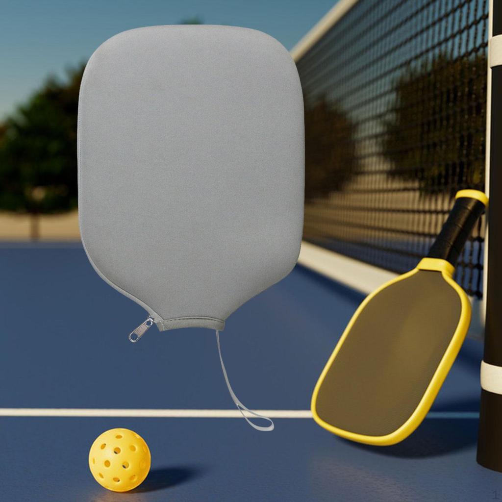 Paddle Case for Pickleball, Racket Sleeve with Zipper Closure and Storage