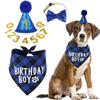 Print Patterns Large Size Polyester Dog Bandana Hat Triangle Towel Bow Tie Winter Party Pet Apparel Accessories