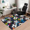 Soccer Printed Carpet, for Office Chair Living Room Bedroom Kitchen Room Decor Gifts.