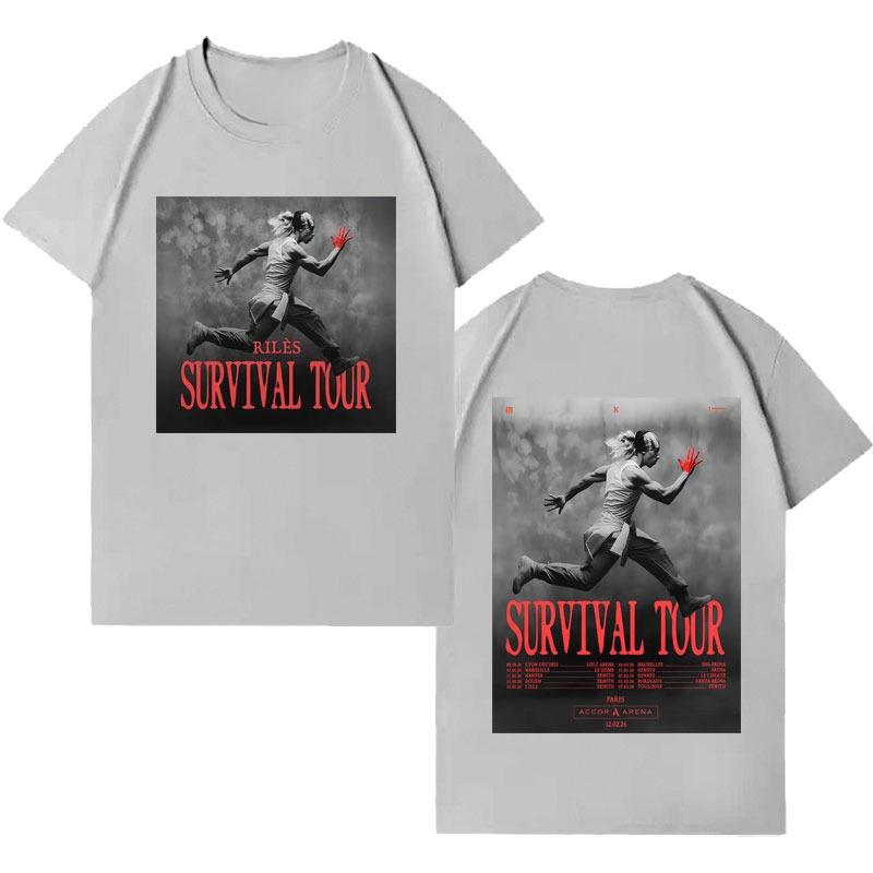 Singer Riles 2026 Harajuku Merch Short Sleeve Top Unisex High Quality pure Cotton Cozy Streetwear Luxury Casual Vintage T Shirt