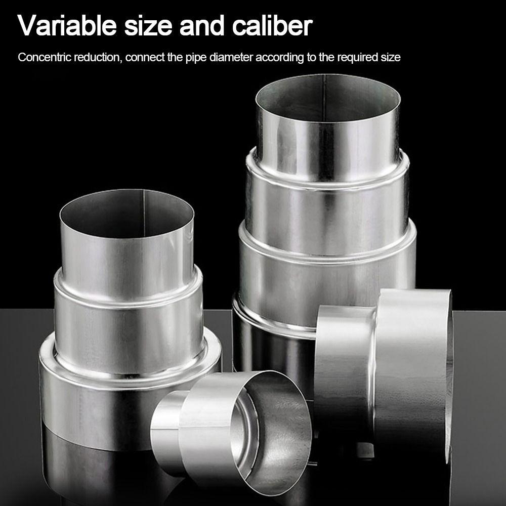Stainless Steel Ventilation Pipe Fittings Multiple Sizes Ducting Connector