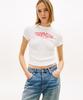 Tamijinseu Slim Fit Stretch Wavy Flag T-Shirt (T32G1Tto38Twt1Ybl)