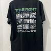 Seltene Title Fight Kollektion Retro Style Kurzarm Schwarz Alle Größen Shirt AE105
