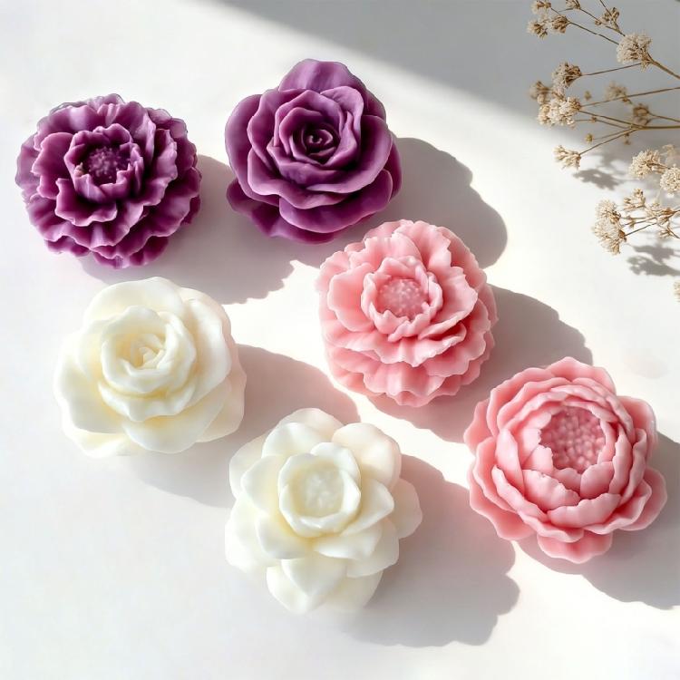 Pack of 4 Beginner Friendly Silicone Mould For Crystals Flower Decorations Crafting Home