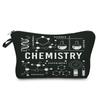 Women Chemical Physics Formulas Print Cosmetic Bag Toiletries Organize Travel Storage Case 6768