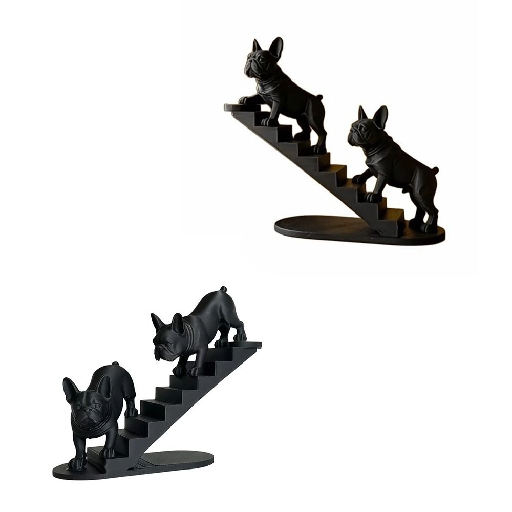 3D Printed French Bulldog Statues Nordic Style Creative Decorative Bulldog Ornaments Funny Canine Statues Crafts Desktop Use