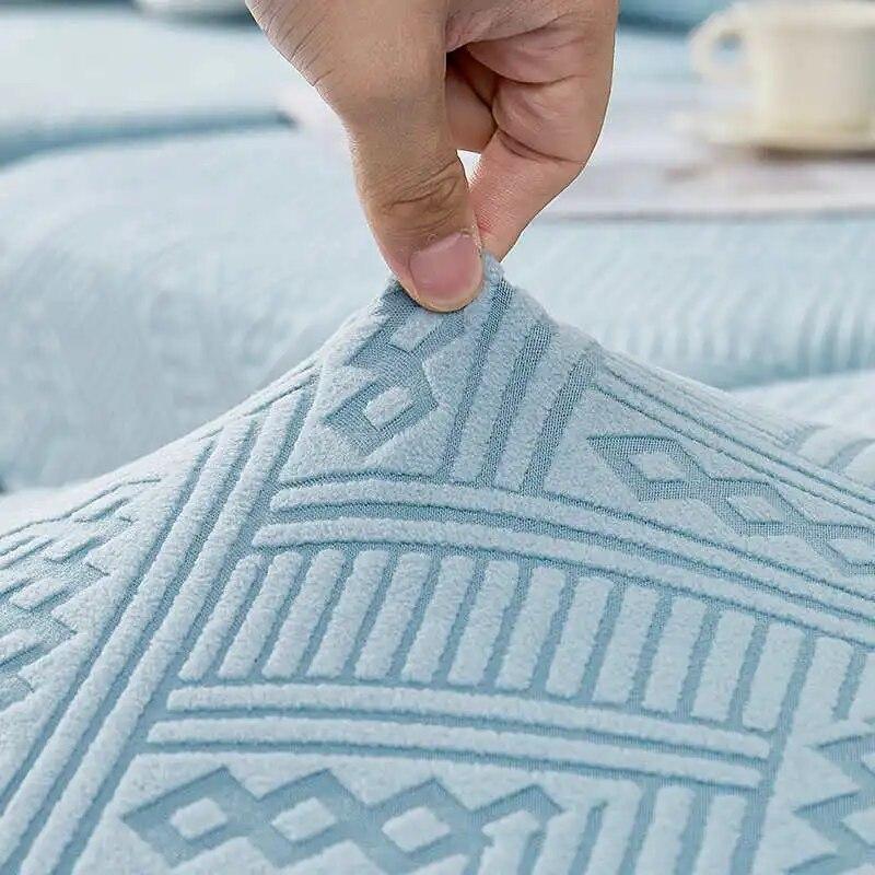 Four Seasons Universal Sofa Cushion Covers with Skirt All-inclusive Non-slip Couch Slipcover Combination Sofa Mattress