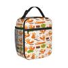 Cute Fox Lunch Bag  Portable Insulated Lunch Box Child School Graphic Design Cooler Bag Leisure Oxford Tote Food Bags