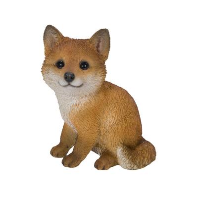 Ubia Sitting Fox X 10 X Cm Doll Figurine Ornament Animal Garden Decoration Fox H19145 12.3 14.3