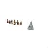 Christmas Nativity Scene Figurines Set with Monkey Buddha Statue Religious Tabletop Ornaments for