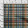 oneOone Cotton Flex Fabric Madras Check Decor Fabric Printed BTY 40 Inch