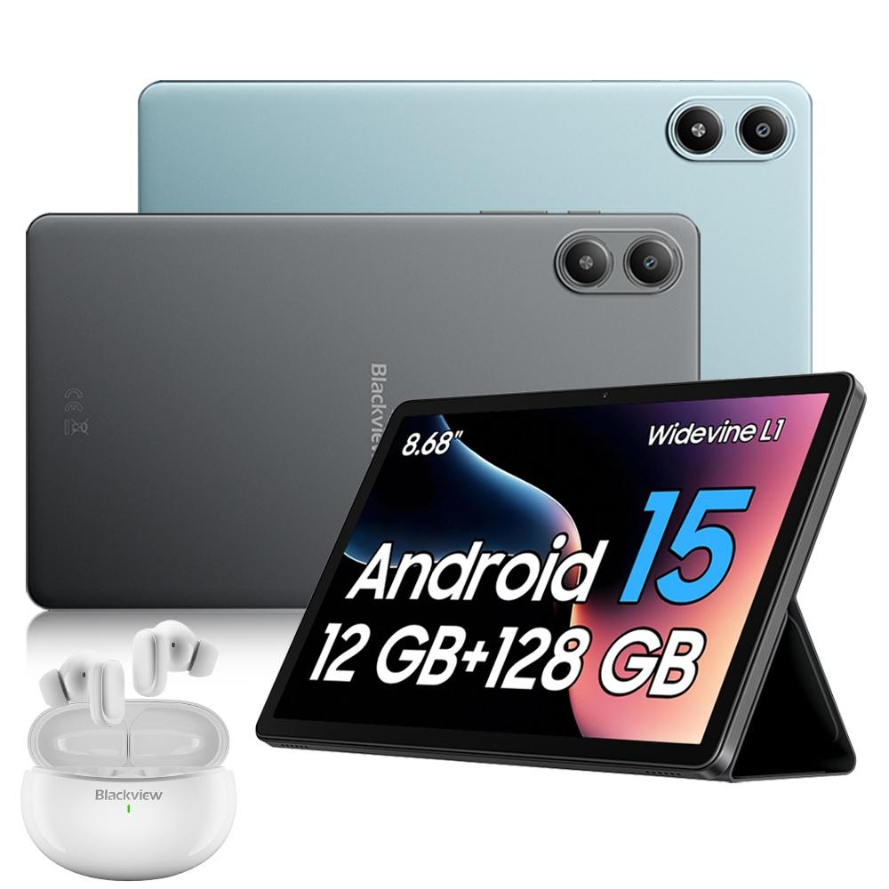 Tablet Blackview 2025 LINK 2 12,7 Pollici Android 15, 12GB RAM 256GB Memoria, Ampio Display Widevide L1, Octa-core G100, 5000mAh with airbuds30 nero