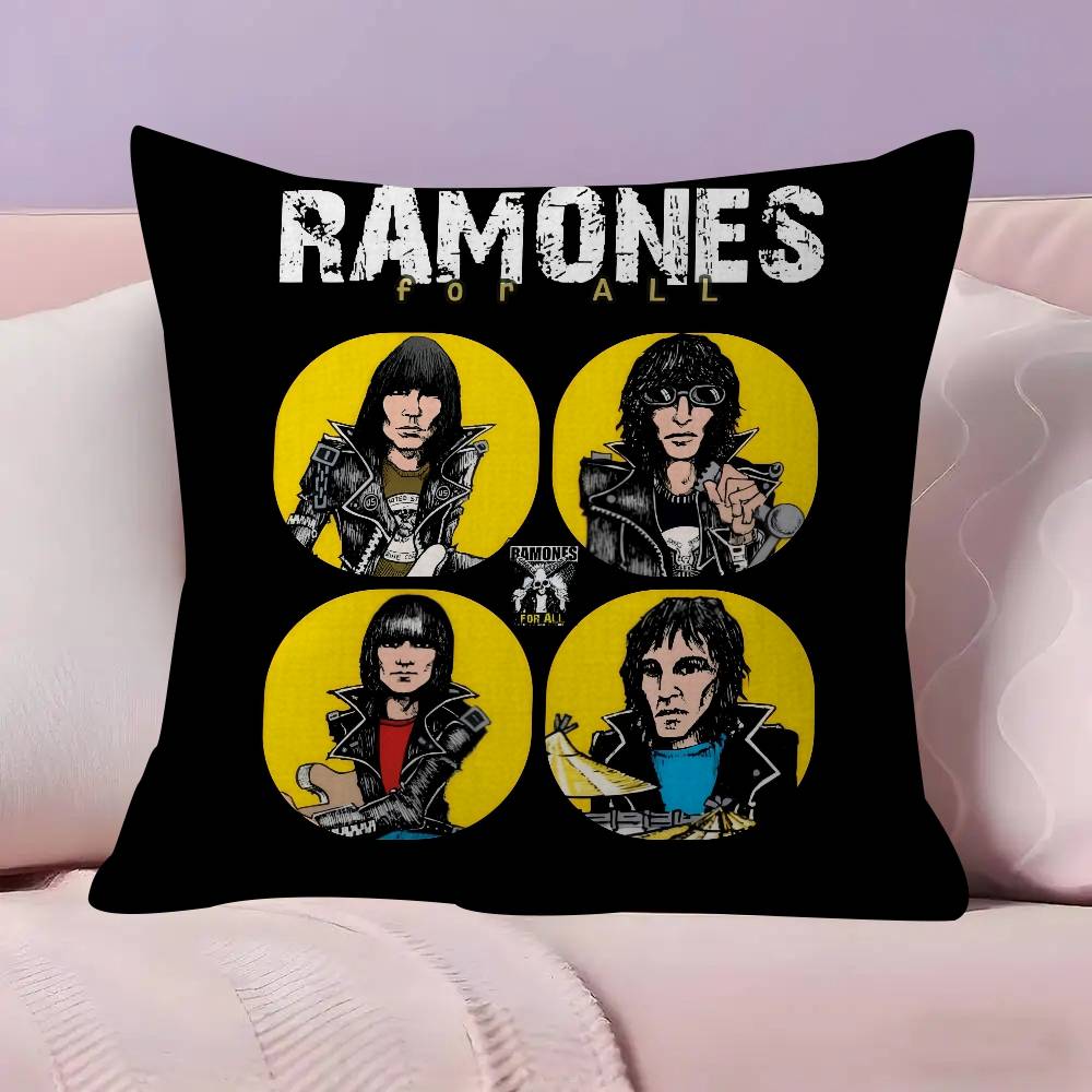 Band Punk RRamones anime Kissenbezug Dekokissen Sofa Heimdeko Hülle Kissenbezüge