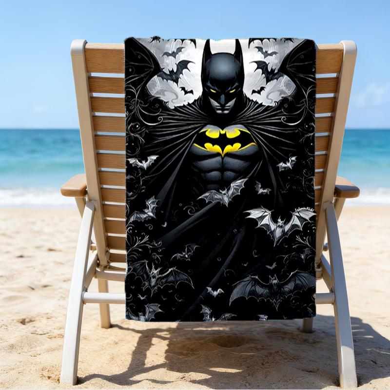 Breaks Through Bat Beach Towel - Soft, Absorbent Microfiber, Lightweight, Ideal for The Beach, Parties, Travel, Camping fan gifts