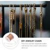 TEHAUX 1 Roll DIY Copper Chain Chains for Jewelry Making Earrings Anklets Connector Extender Copper Necklace Charm Holder for Necklace Jewelry