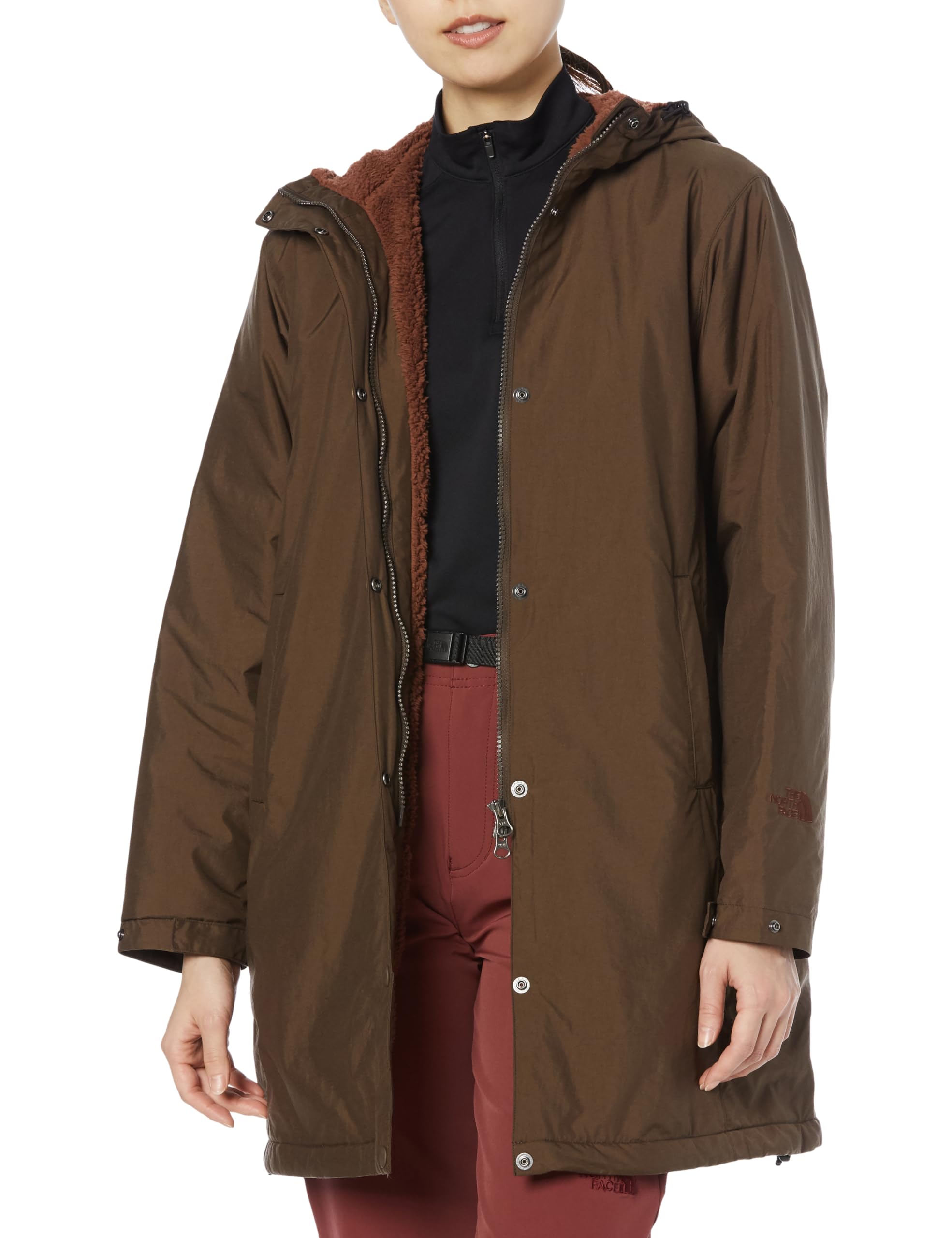 

The North Face Compact Nomad Padded Slate Size L Women s Coat, Fleece, Windproof, Water-Repellent, Lightweight, Camping, Brown/Cappuccino,