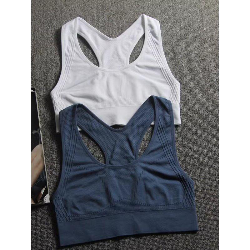 European and American Orders! Thin Non-Padded Double-Layer Sports Bra Women's Bubble Wrap Push-up Running Vest Wireless Yoga Intimates