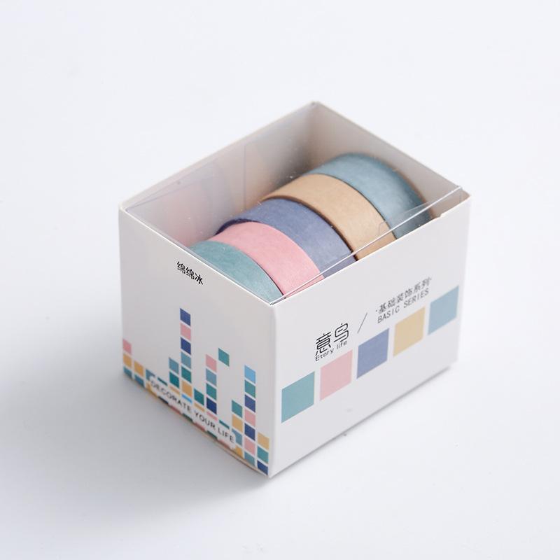 Journal Material Creative Box Set Basic Decoration Washi Tape Sticker for Scrapbook Craft Supply Essential