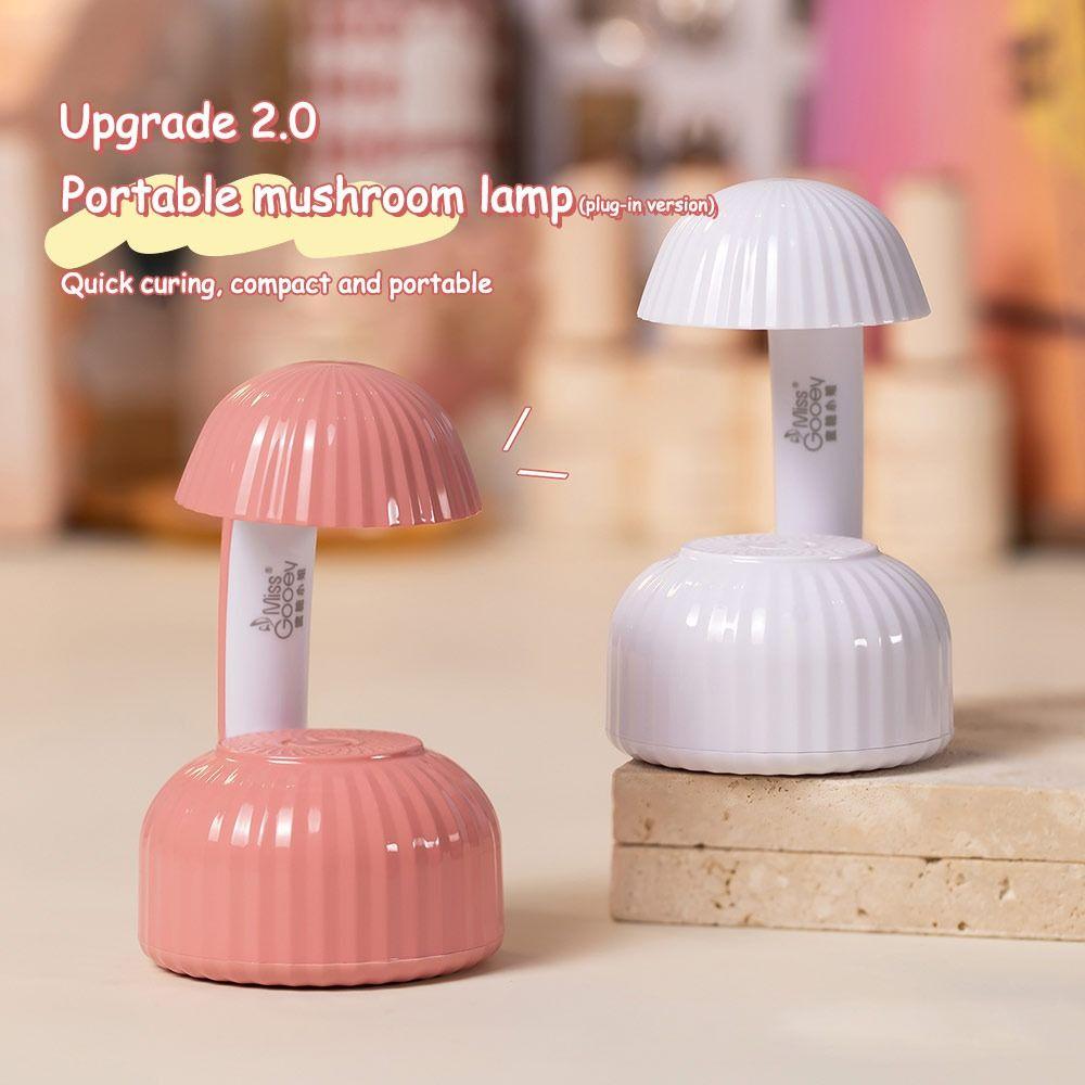 Type-C Charging Mini UV LED Nail Lamp Mushroom Shape Manicure Lamp Nail Art Tools Nail Art Tools
